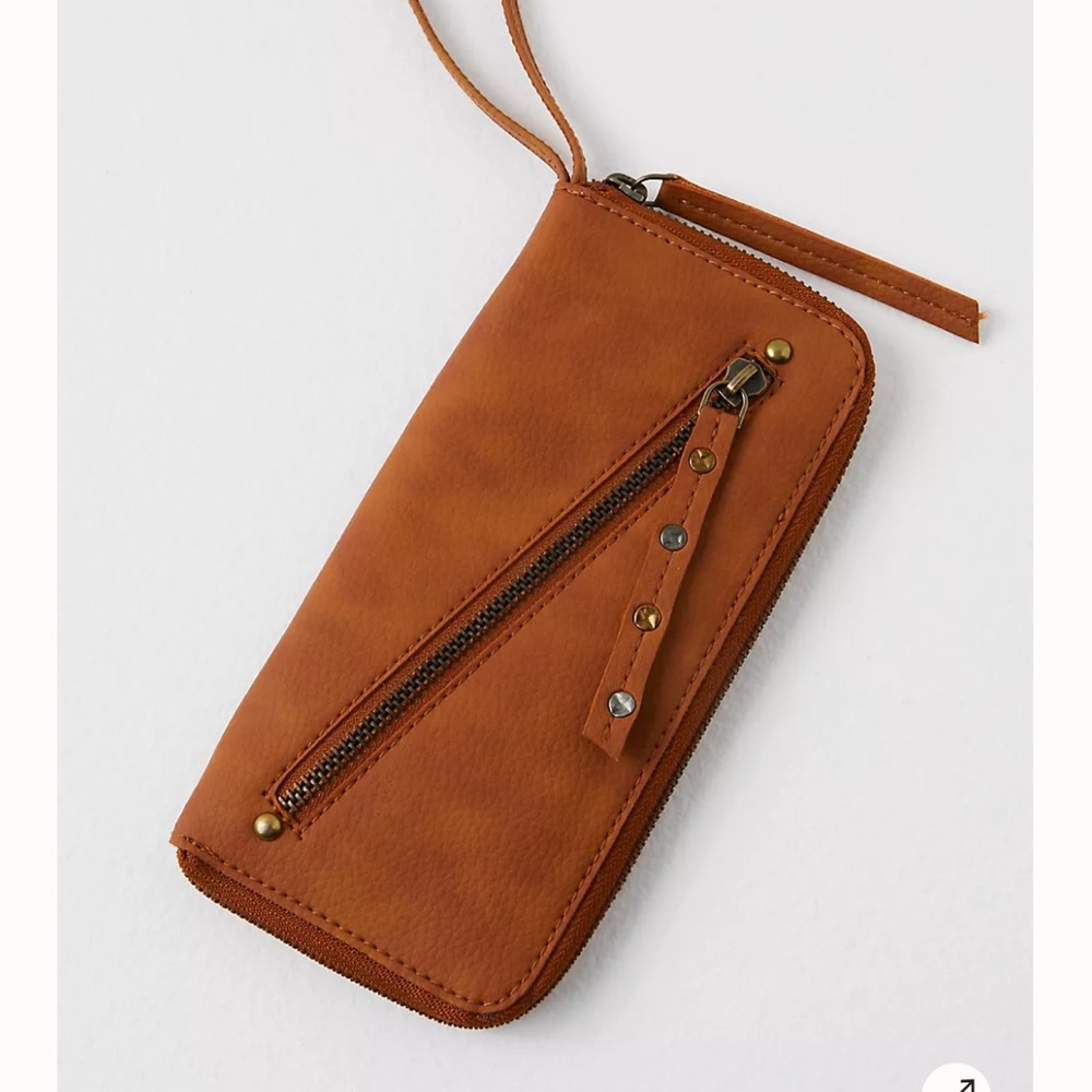 Free People Distressed Vegan Wallet